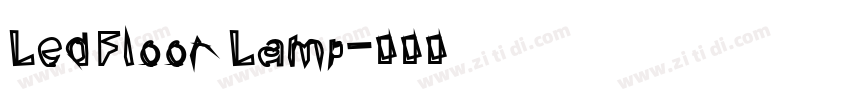 Led Floor Lamp字体转换